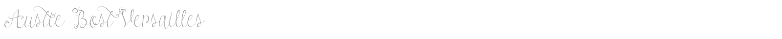 Austie Bost Versailles font preview